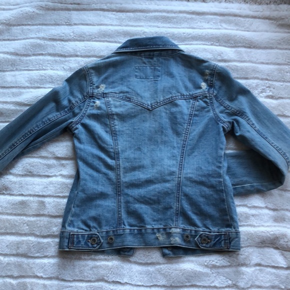 Aeropostale distressed jean jacket size Small. - Picture 4 of 4